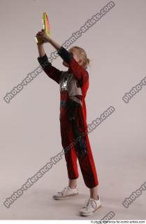 DENISA PILOT STANDING POSE WITH GUN 4